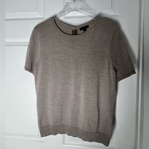 Brooks Brothers Wool Women’s Taupe Top Sz L